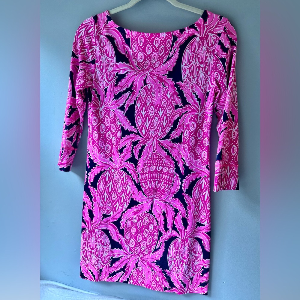 Lilly Pulitzer Dress blue/pink pattern size S